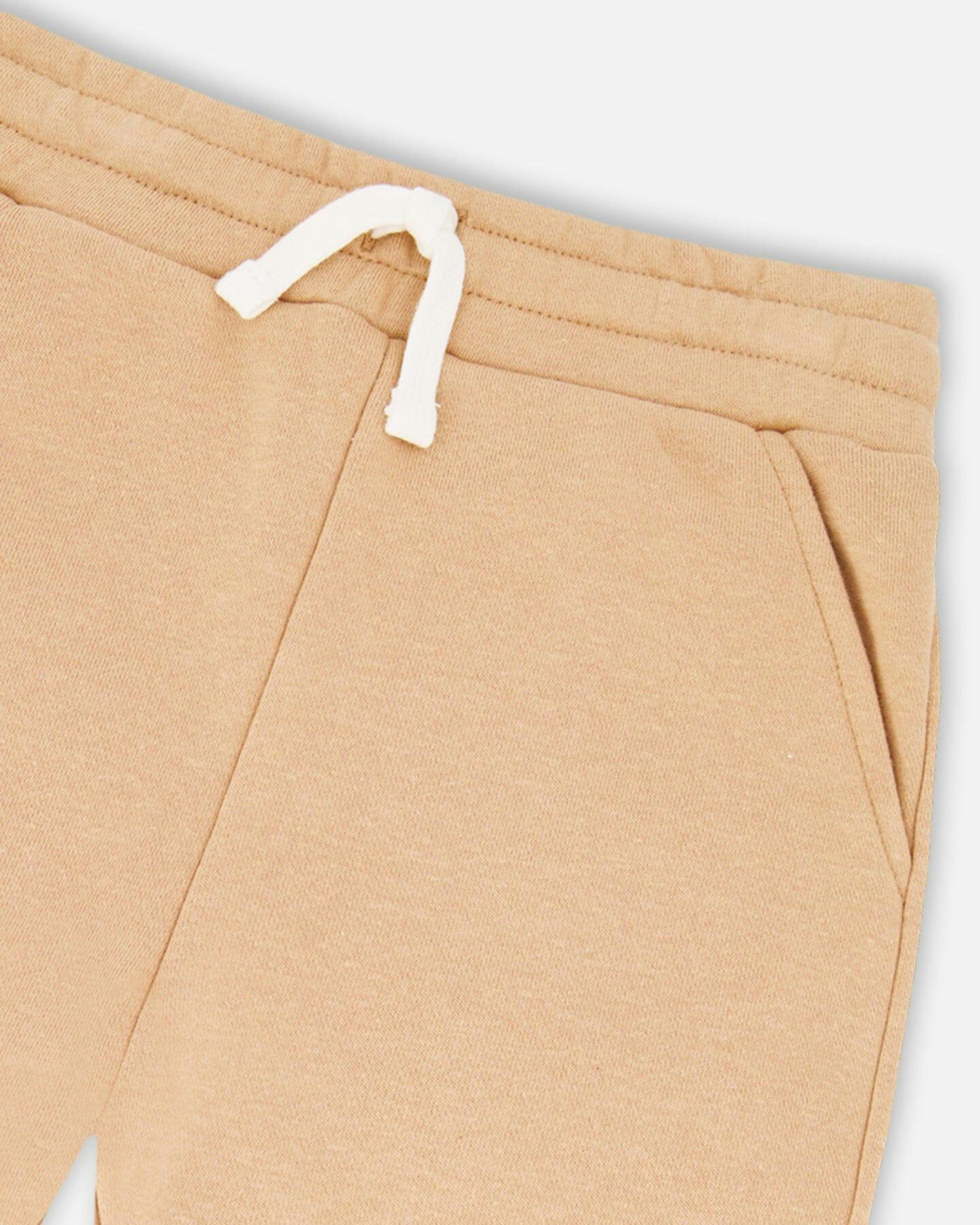 French Terry Sweatpants With Cross Seams