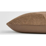 Jute Terrain Beige Textured Woven Throw Pillow