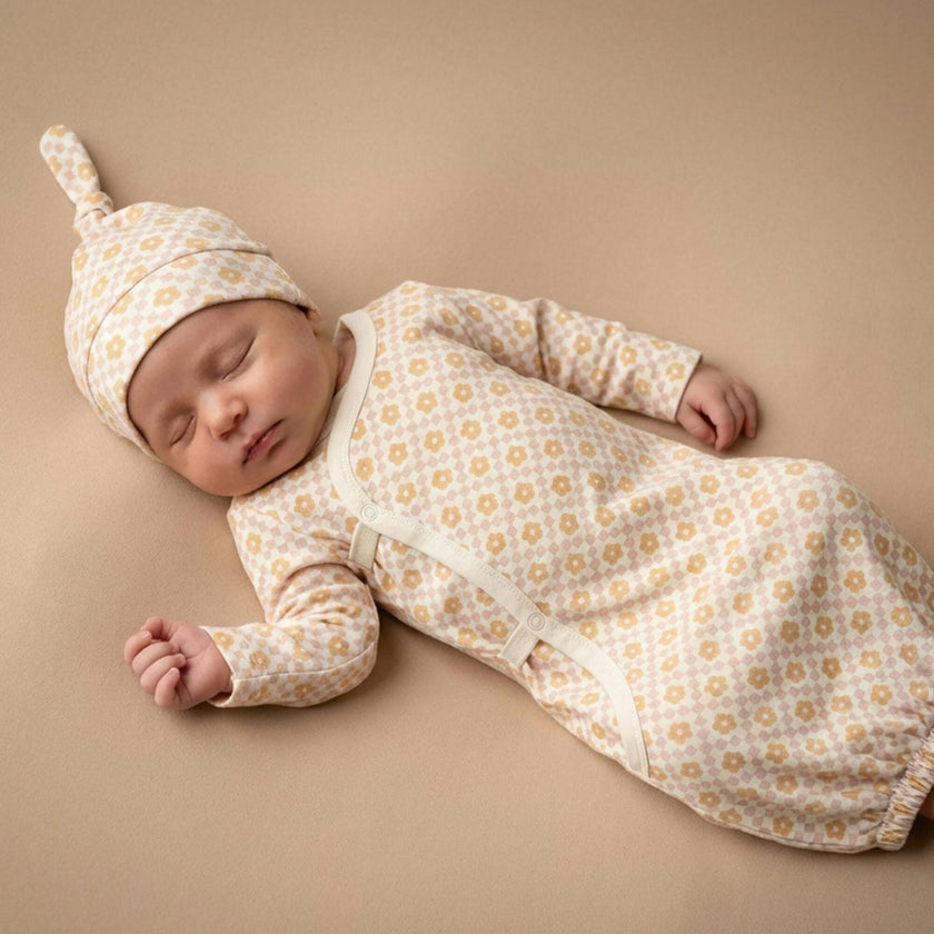 Organic Kimono Infant Sleep Gown