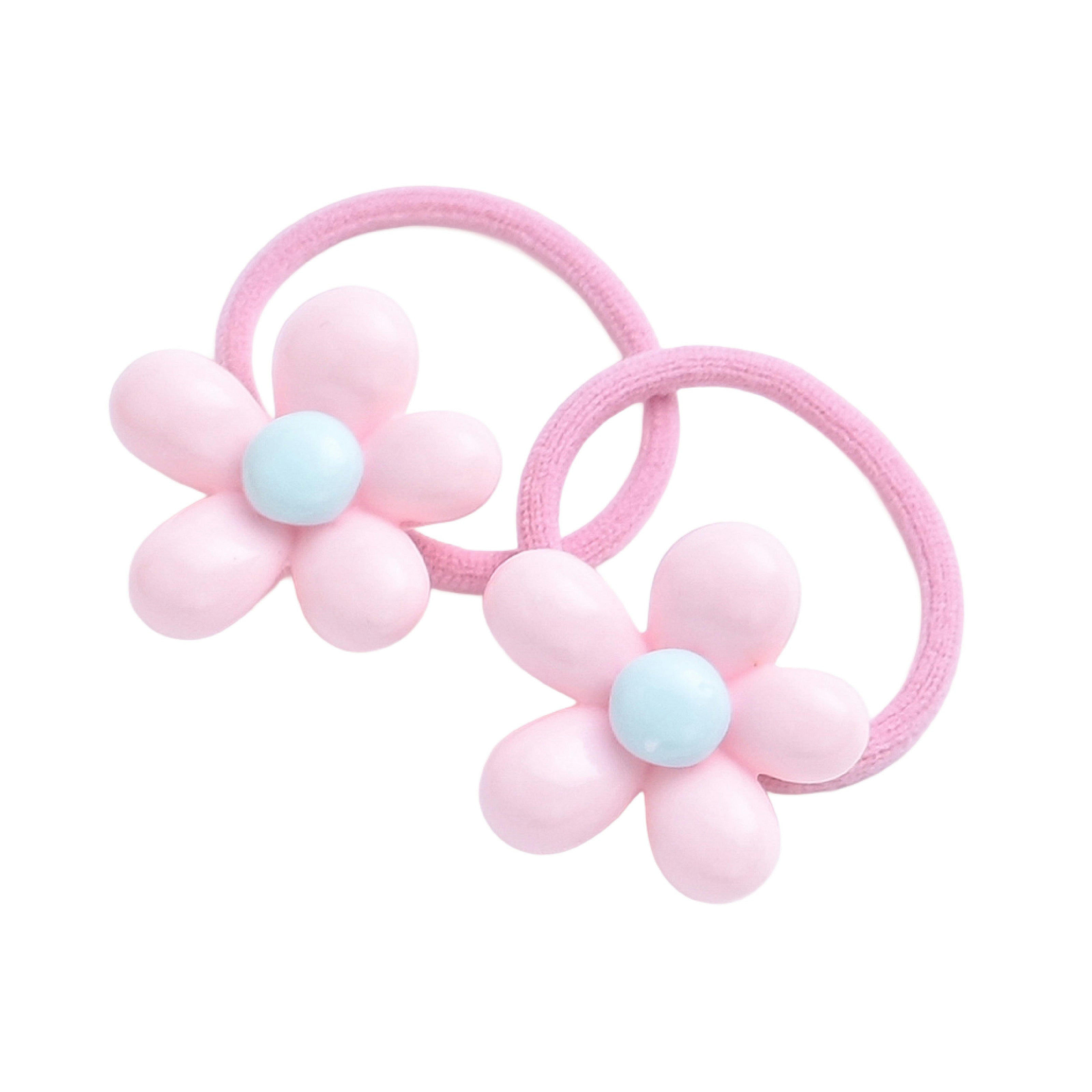 Flower Elastic Hair Tie Set
