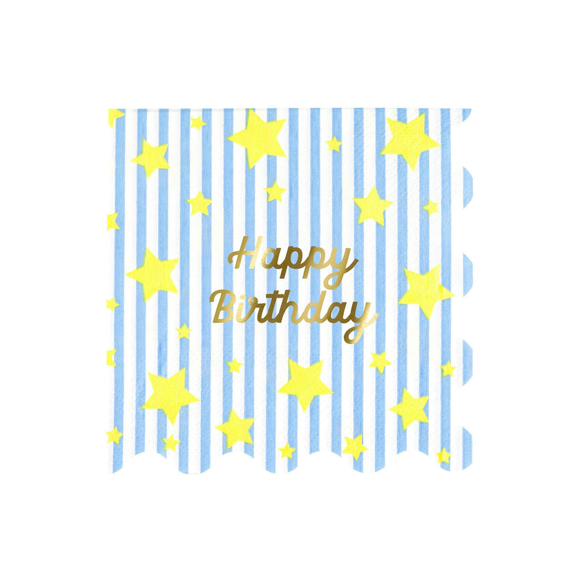 Bright Star Happy Birthday Large Napkins