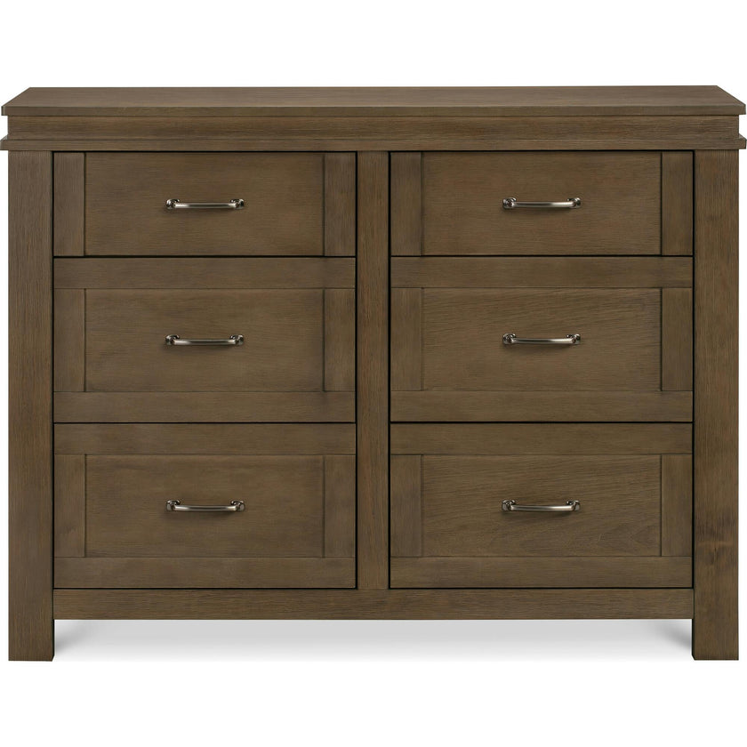 Wesley Farmhouse 6-Drawer Assembled Double Dresser