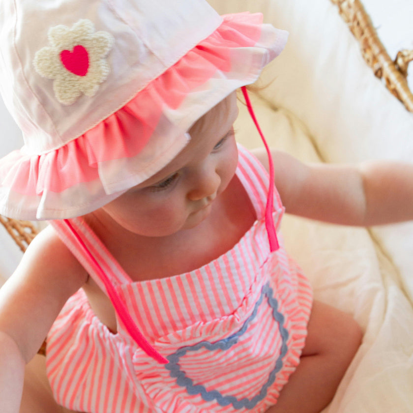 Pink Baby Heart Romper