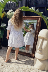 Rose Dot 3-Quarter Sleeve Dress