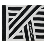 Pattern Knit Blanket Black/Off White