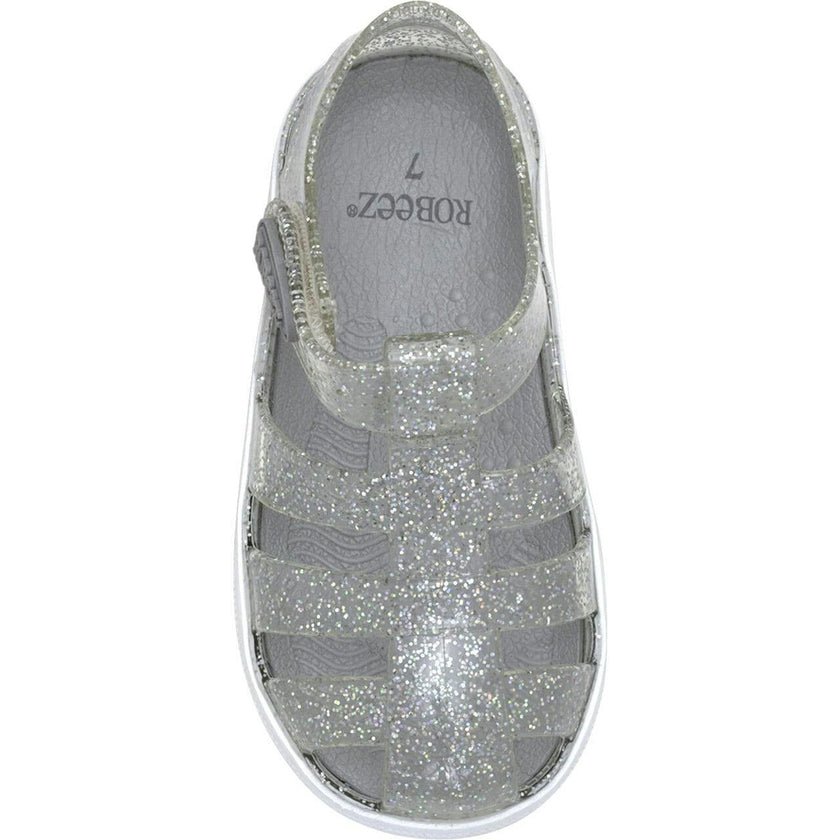 Elite Glitz Jelly Shoes in Silver