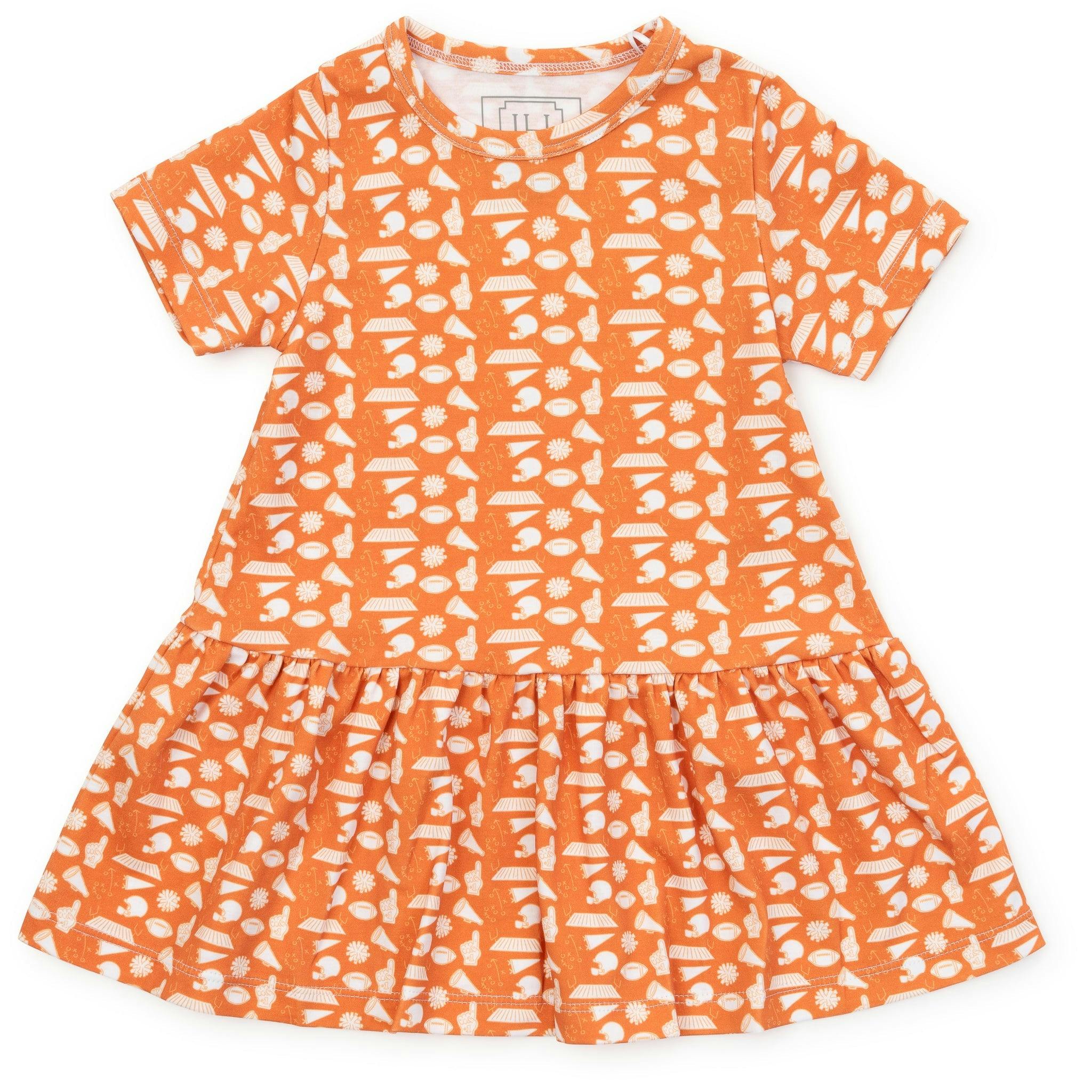 Lottie Girls' Dress - Pep Rally Orange