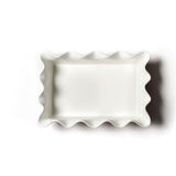 Red Stripe 13 Ruffle Casserole