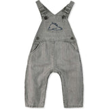 BONTON Soft Grey Embroidered Icare Baby Overalls
