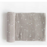 Cotton Muslin Quilted Throw - Powder Party
