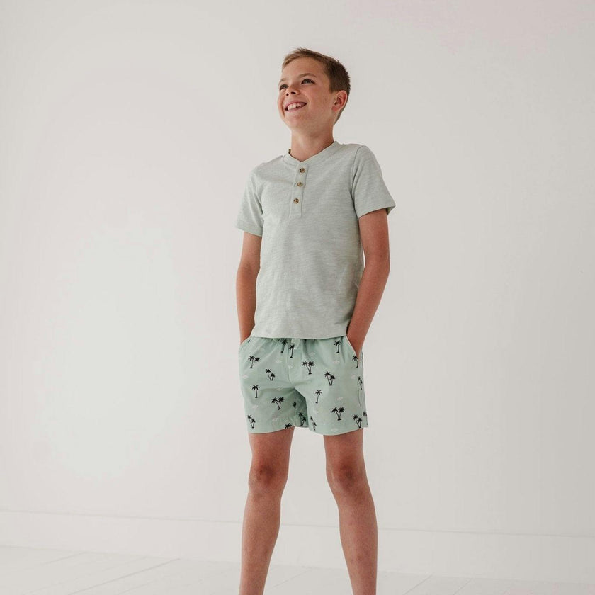 Short Sleeve Henley Shirt