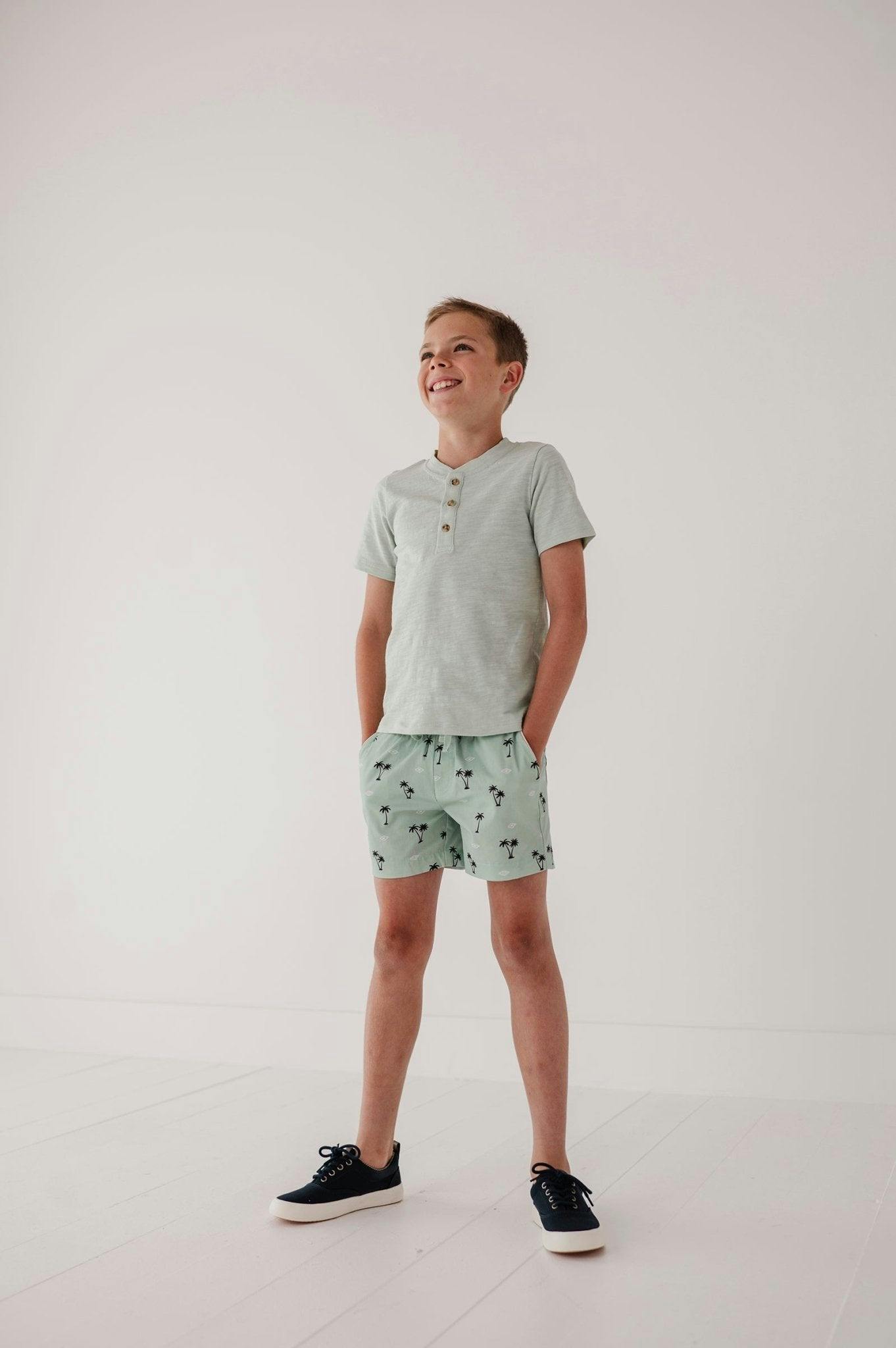 Short Sleeve Henley Shirt