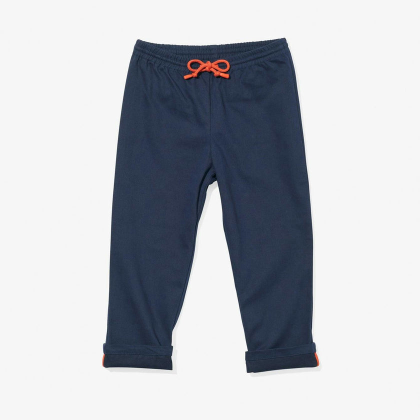 Bowie Pant, Navy with Red Drawcord