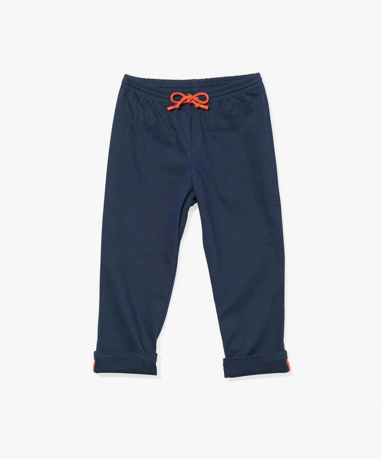 Bowie Pant, Navy with Red Drawcord