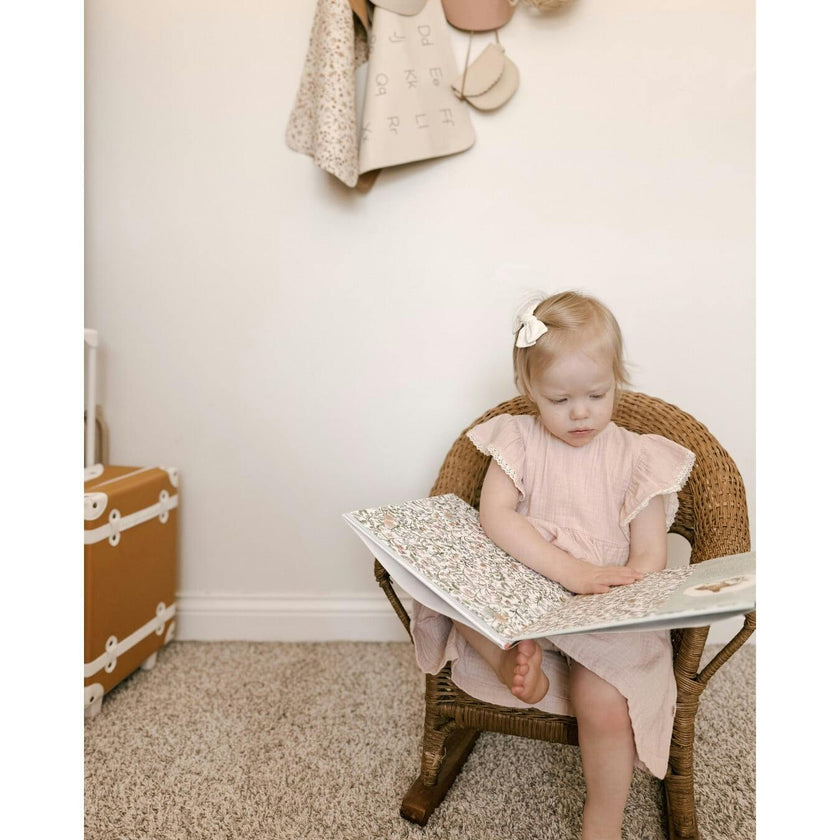 Organic Cotton Muslin Flutter Sleeve Dress