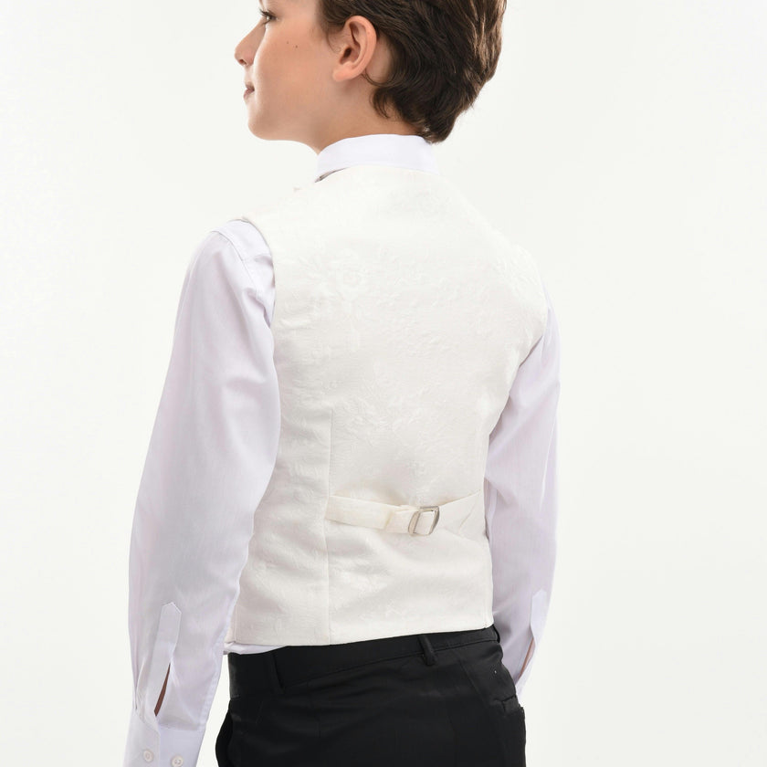 Cream Taddeo Floral Vest Outfit Set