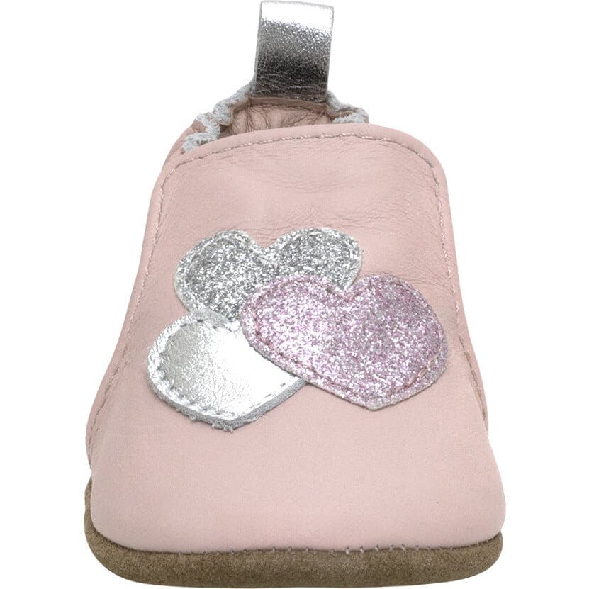 Heart Sparkle Lt Pink Soft Sole