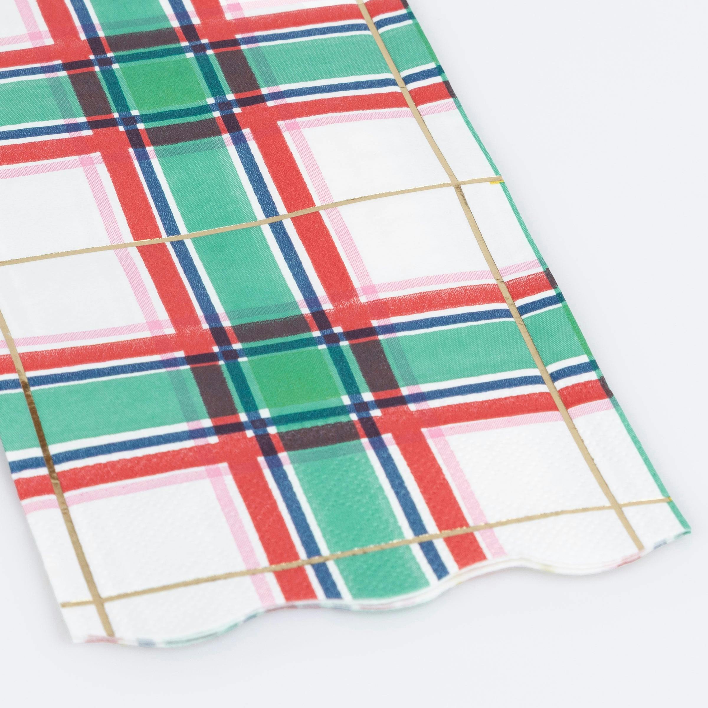 Plaid Guest Towels