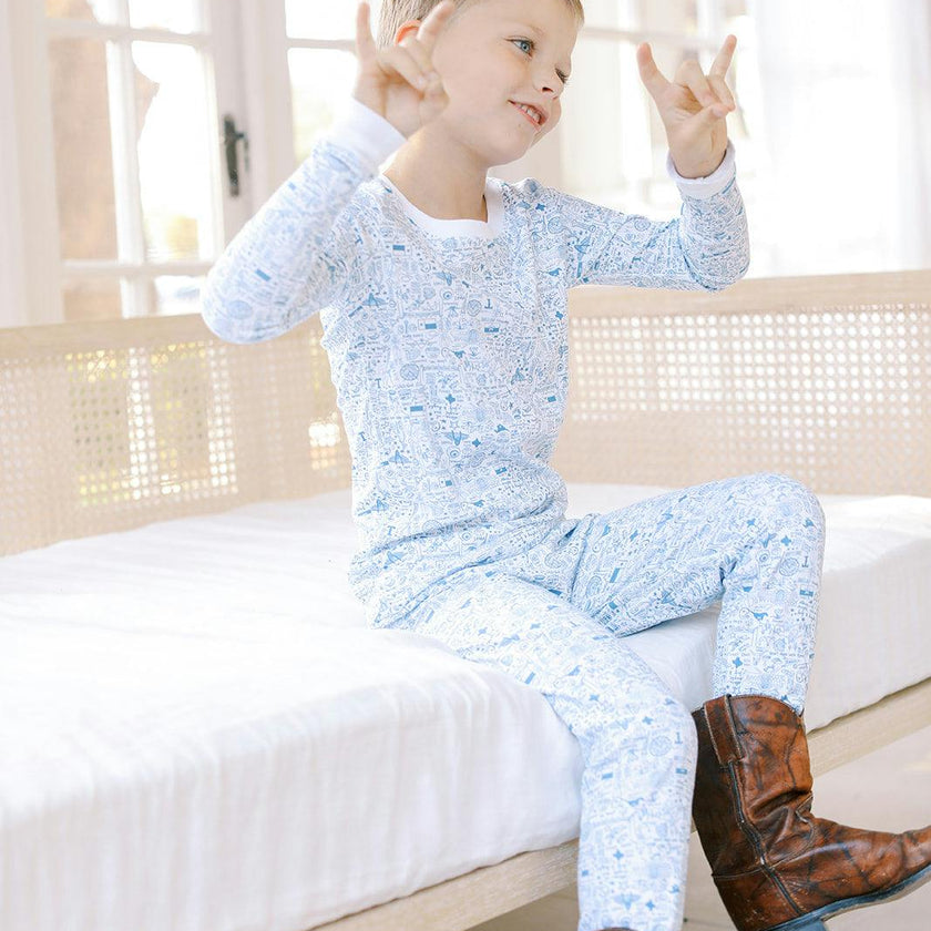 Dallas-Fort Worth Two Piece Kids Pajamas