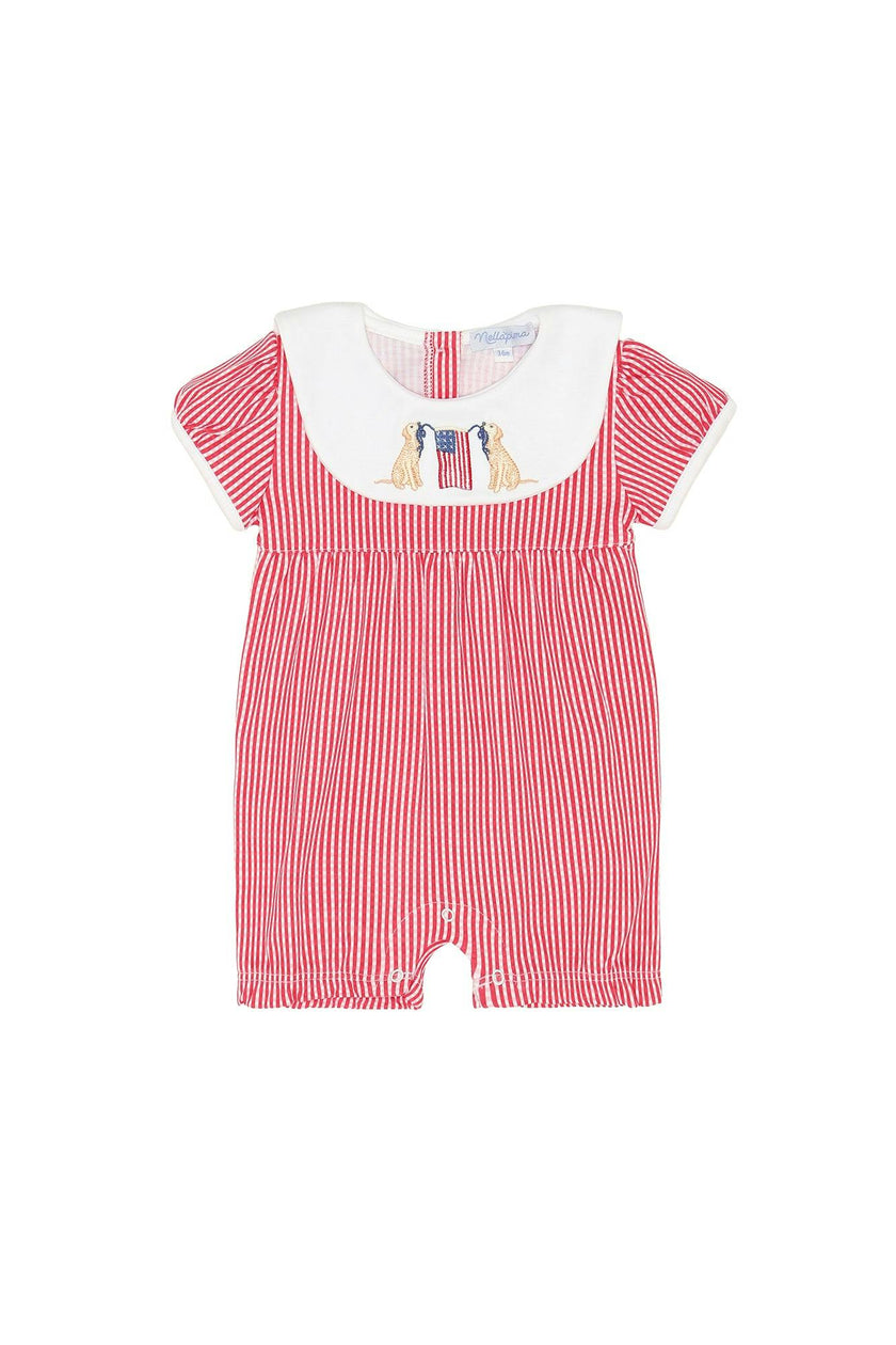 American Pups Collared Romper