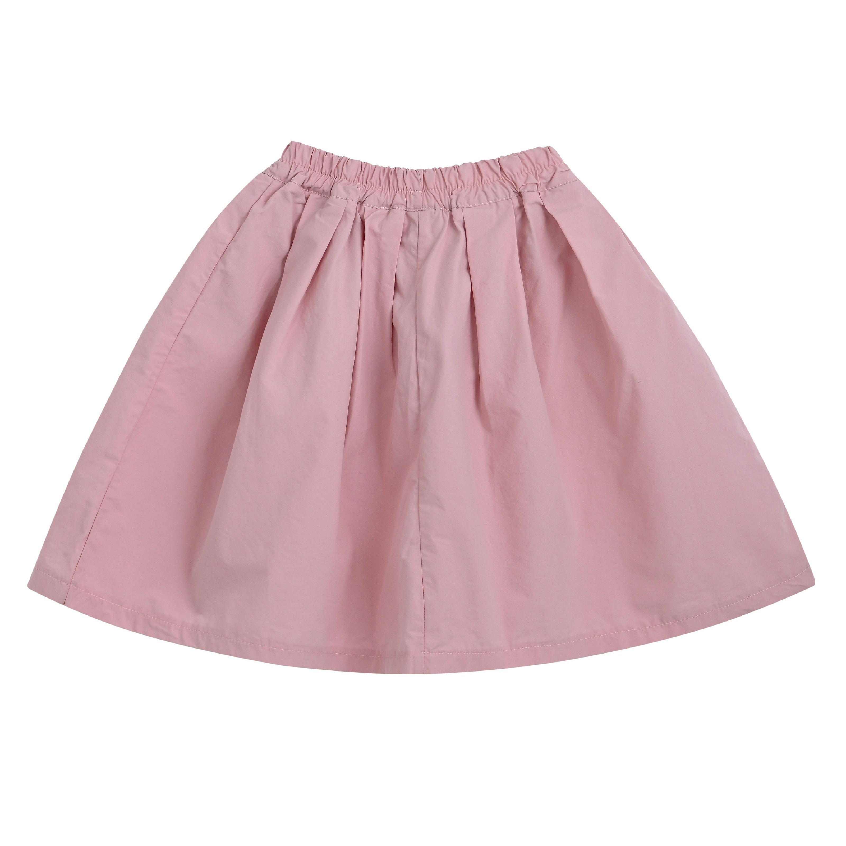 Pink Skirt with Ruffle Strips