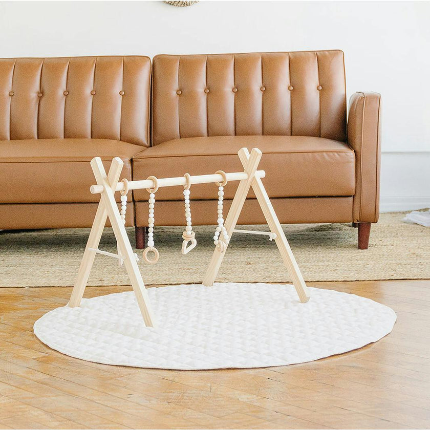 Linen Round Play Mat