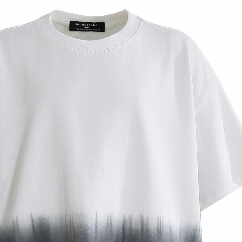 White to Gray Gradient T‑Shirt