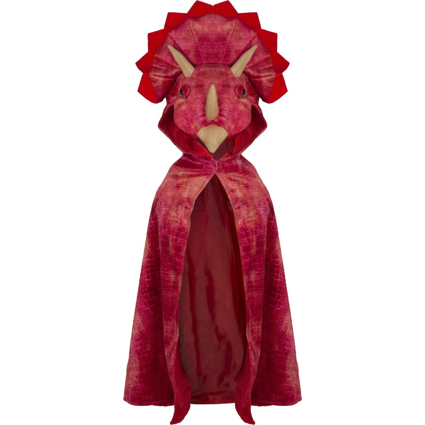 Triceratops Hooded Cape Size 4-5