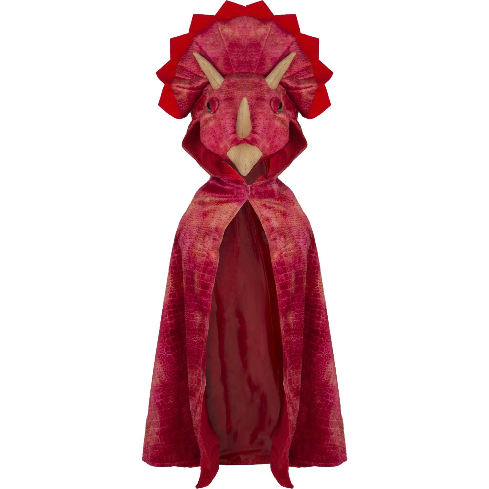 Triceratops Hooded Cape Size 4-5
