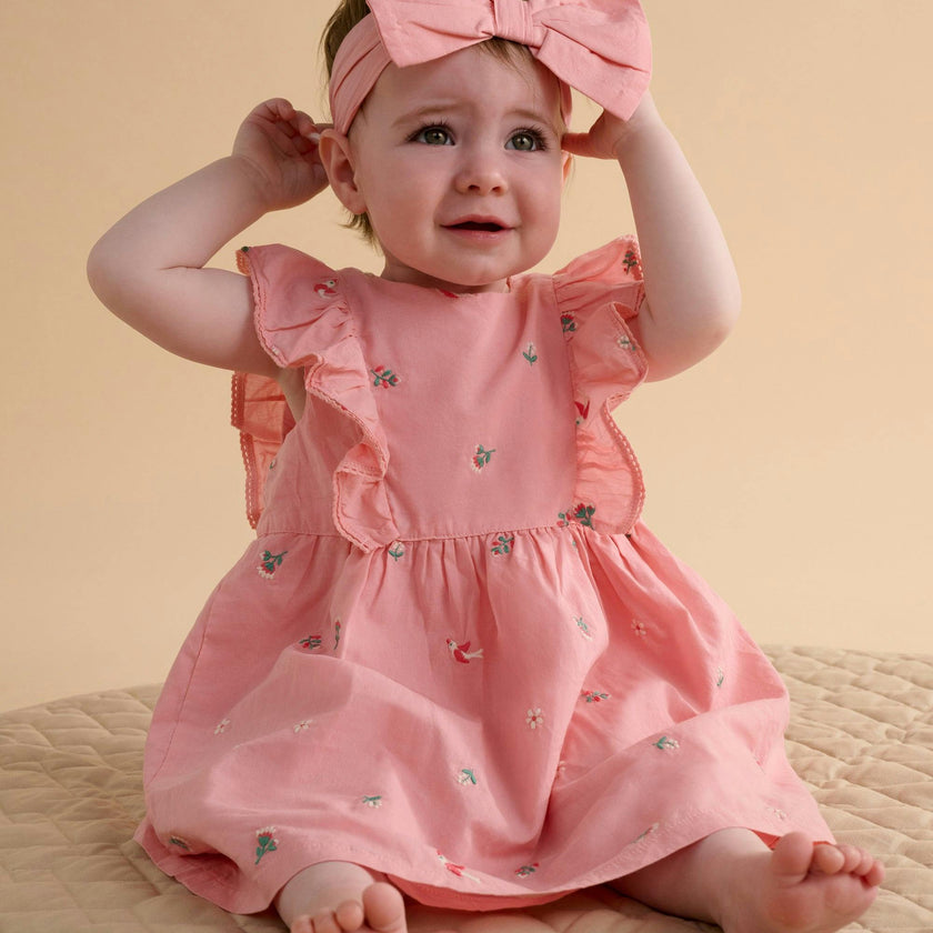 Broderie Dress & Headband Swallow Broderie