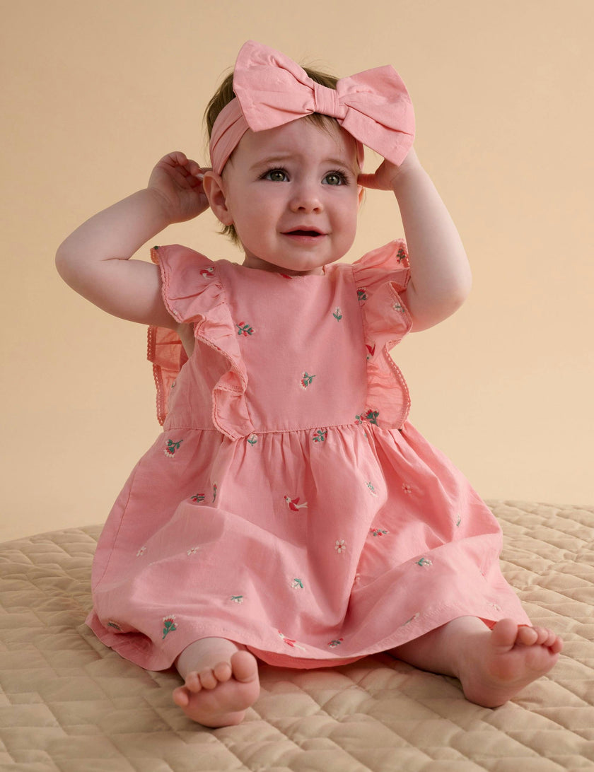 Broderie Dress & Headband Swallow Broderie