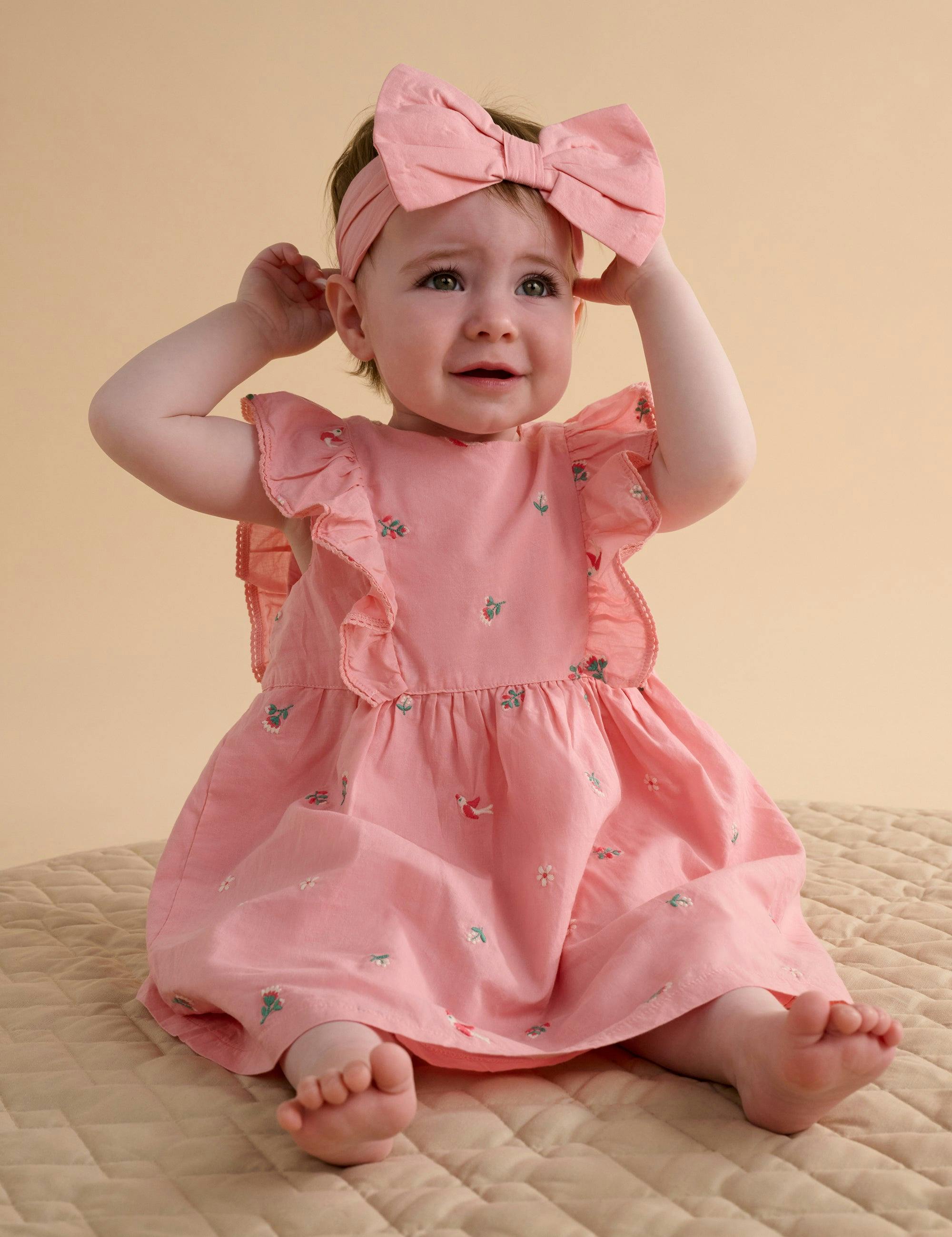 Broderie Dress & Headband Swallow Broderie