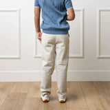 Organic Seersucker Suit Pant, Beige