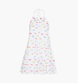 The Sol Tunic Dress - White Rainbow Fish