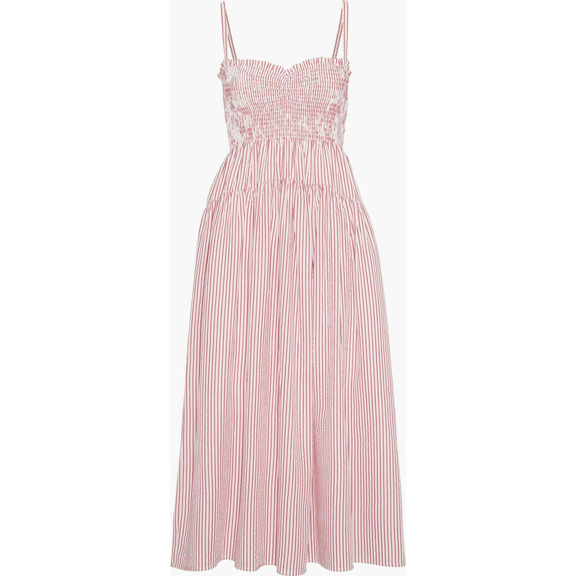 The Rebecca Nap Dress - Red Ticking Stripe