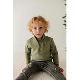 Boy's 3/4 Fleece Zip Sweatshirt