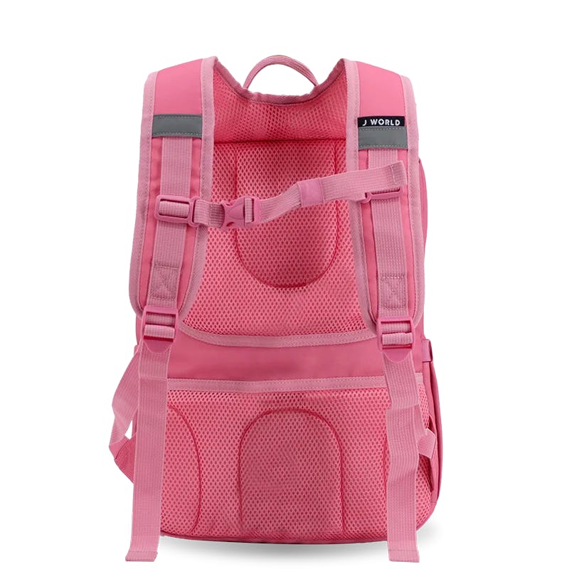 Junior Backpack with Lunch Box and 14oz Water Bottle For School in Metallic Silver