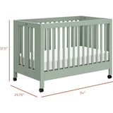 Maki Portable Folding Crib with Toddler Bed Conversion Kit