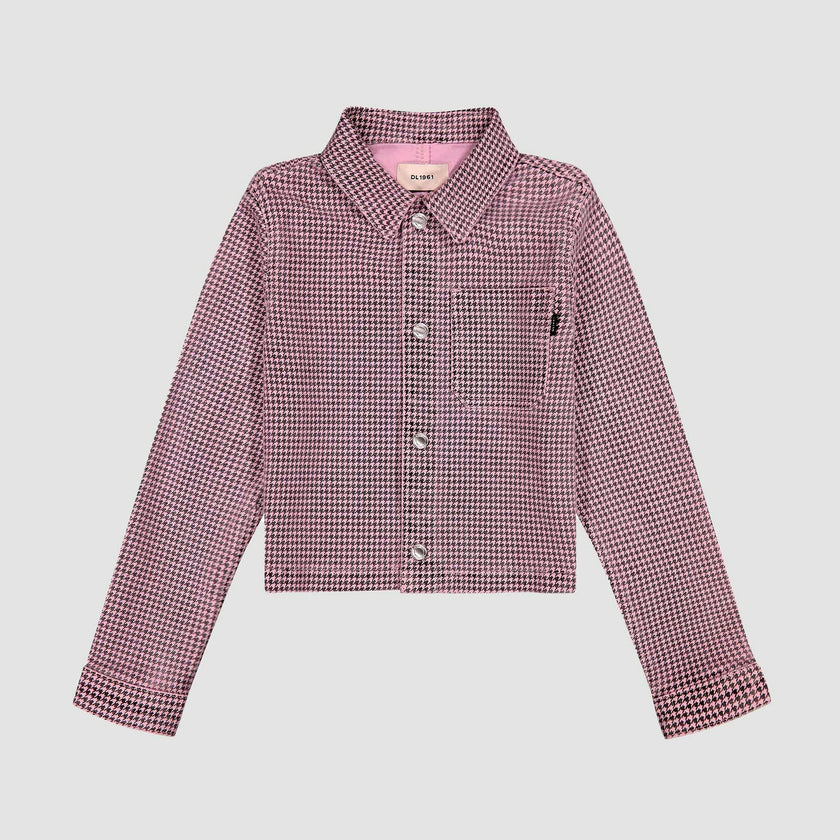 Manning Jacket | Pink Houndstooth