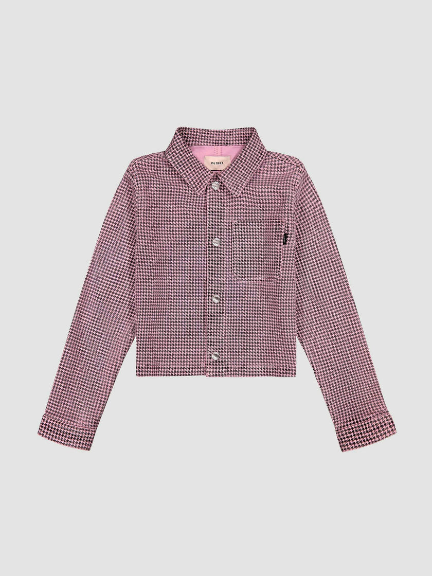 Manning Jacket | Pink Houndstooth
