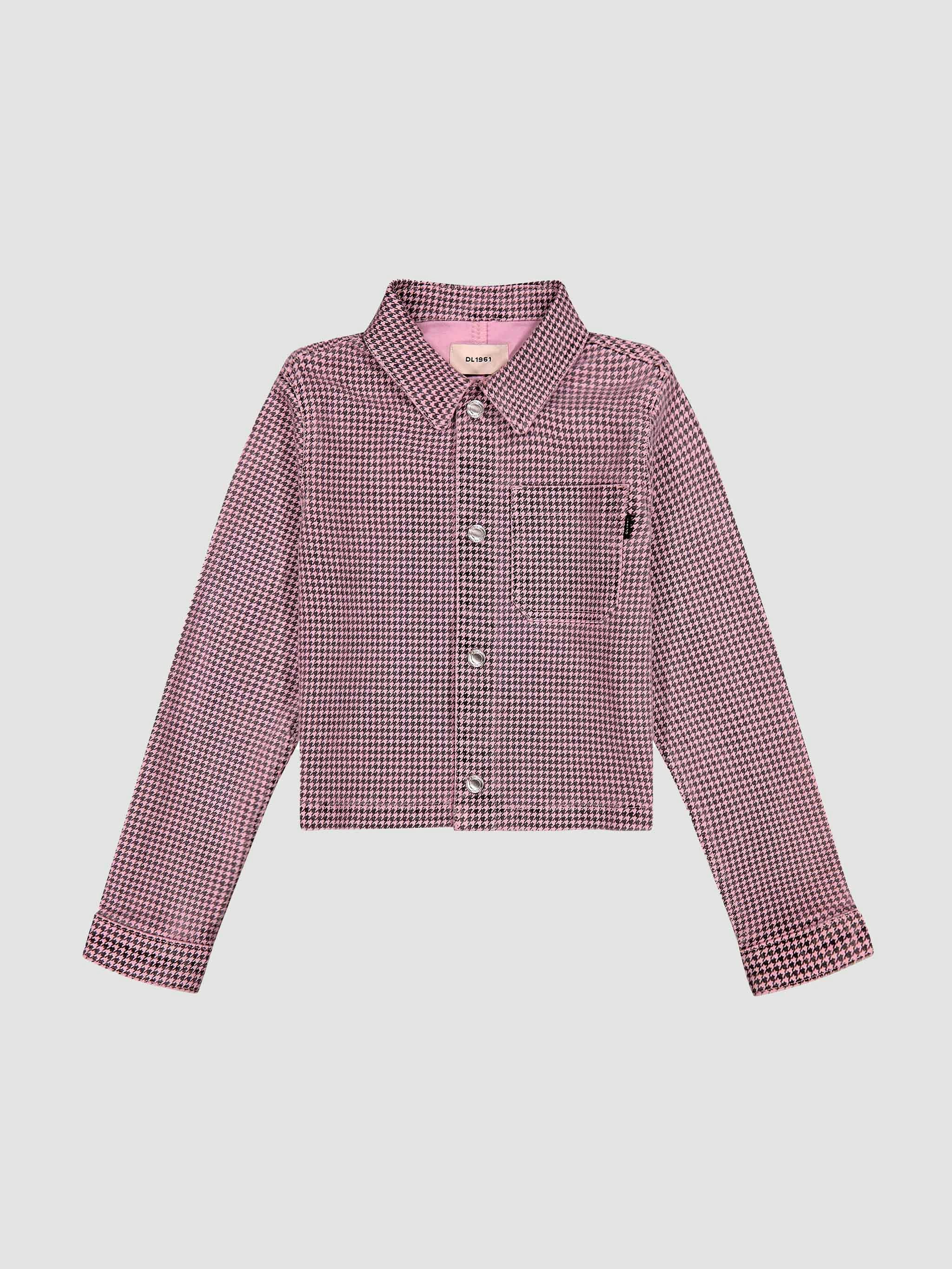 Manning Jacket | Pink Houndstooth