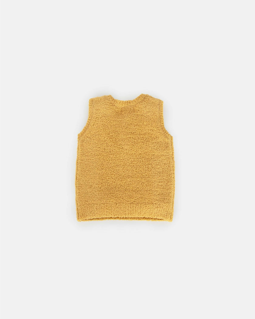 Sleeveless Henley - Fuzzy