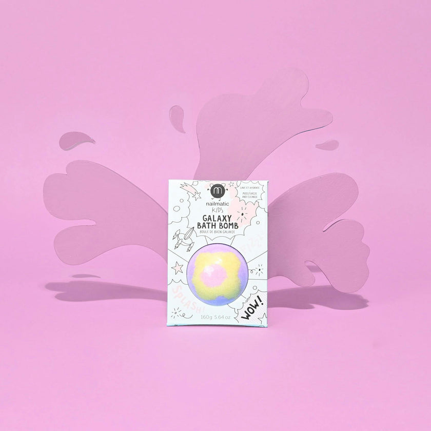 Bath Bomb for Kids GALAXY SUPERNOVA Pink Yellow Purple