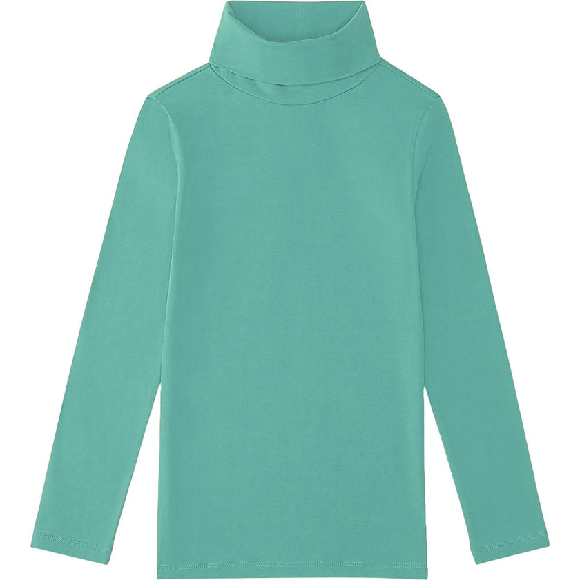 Essential Turtleneck in Faded Pine