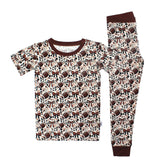 Game Day Blooms 2 Piece Pajama Set (Short Sleeve/Pants)