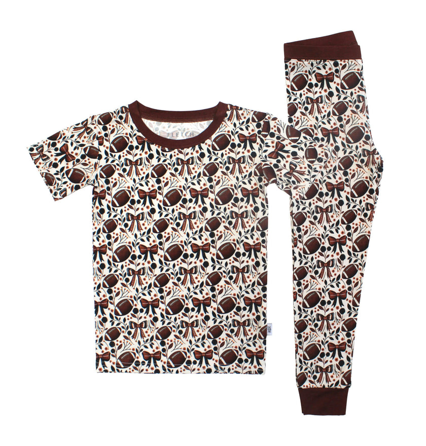 Game Day Blooms 2 Piece Pajama Set (Short Sleeve/Pants)