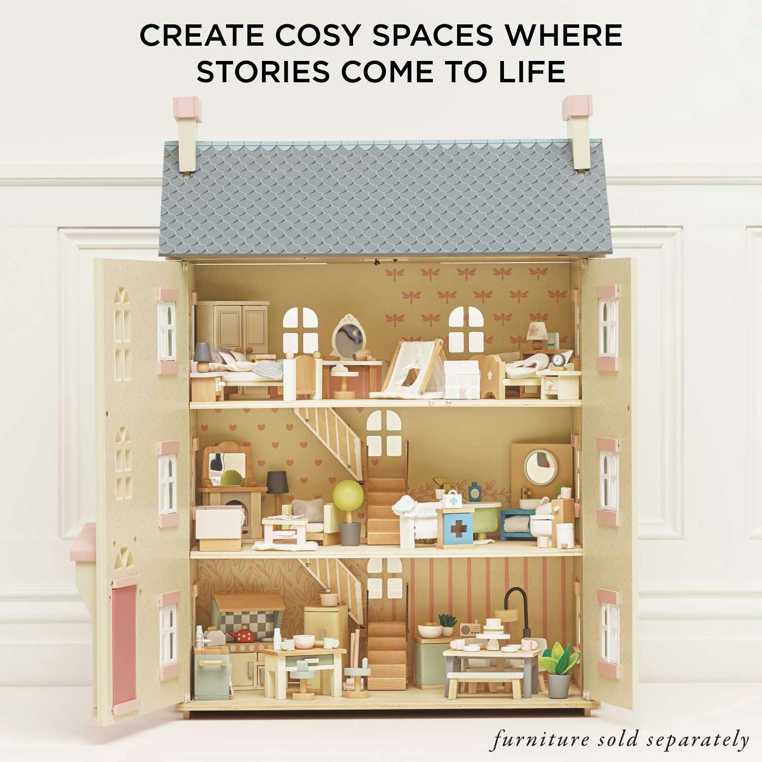 Cherry Tree Hall Wooden Dolls House