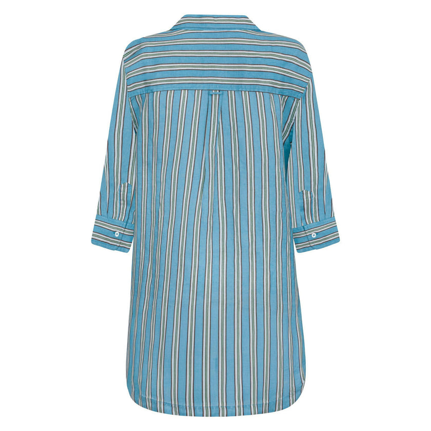 women's isla blue stripe coverup