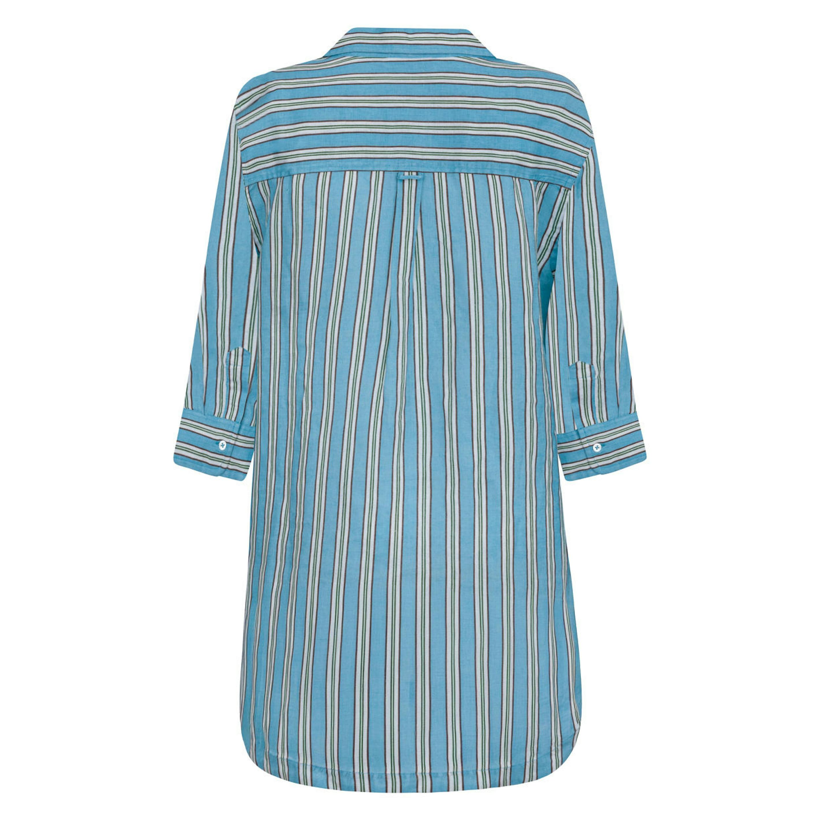 women's isla blue stripe coverup