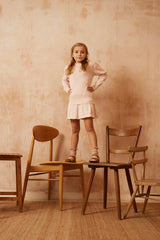 Ruffled Collared Jumper | Blush